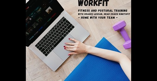 KinetoFit lansează WorkFit, program de exerciții pentru cei care lucrează de acasă
