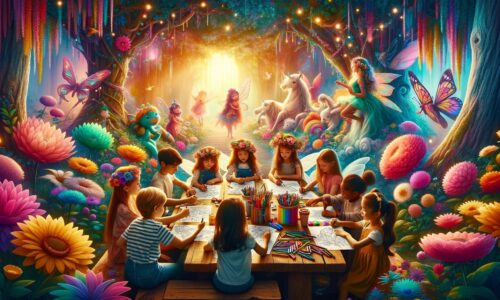 Povești Interpretate de Copii – Transformă desenele de colorat în personaje pentru un teatru de păpuși, încurajând copiii să își dezvolte abilitățile de comunicare
