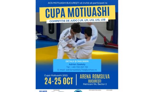 Pe 24–25 octombrie 2025, Arena Romsilva din București  va găzdui Cupa Motiuashi 2025